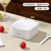 Contenedor de almacenamiento de alimentos cuadrado de plástico hermético, apto para alimentos, diseñado para que los estudiantes preparen el almuerzo, ligero, adecuado para mujeres, e incluye un juego de botella de agua
