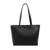 Bolso Cruzado Tejido de Nicho Coreano Bolso Tote de Gran Capacidad Nuevo Estilo para Mujer Moderno Versátil Bolso para el Trabajo