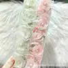 Pinza para el pelo de encaje de perlas y camelia, estilo súper de hada y delicado, pinza lateral floral dulce y juvenil, pasador para flequillo, accesorio para el cabello