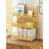 Estante de Mesa Organizador de Mesa Prateleira de Armazenamento Multicamadas Prateleira em Camadas para Mesa de Escritório Estante de Armazenamento para Mesa de Escritório de Dormitório de Estudante