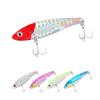 Dente de dragão vib lure lantejoulas chapa de ferro metal VIB sangue gancho longe fundido mar pesca mar de água doce Poleiro preto