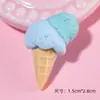 Cono de helado de simulación accesorios creativos de resina pegamento de crema carcasa de teléfono móvil material de bricolaje decoración hecha a mano