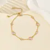 Suministro Directo de Fábrica Amazon Transfronterizo Pulsera Versátil Chapada en Oro para Mujer 2025 Nuevo Doble Cara de Tortuga Ópalo Más Vendido Ligero