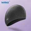 A Nova Touca de Natação Wave de Silicone com Partículas em Formato de Gota d'Água é Impermeável e Não Aperta a Cabeça, Sendo uma Touca de Natação da Moda em Cor Sólida para Homens e Mulheres