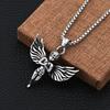 2023 nuevo colgante redondo vikingo árbol de la vida accesorios de acero de titanio accesorios para hombre collar joyería al por mayor