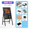 Pizarra Electrónica Fluorescente LED para Tienda Cartel Luminoso Pizarra de Pie para Uso en Puesto Señal Promocional para Tienda Iluminada Recargable