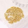 Hebilla de Cintura con Perlas Color Oro Real de 18 Quilates Chapado en Cobre Hebilla de Conexión de Cadena de Perlas Onduladas Hebilla de Cadena de Perlas de Doble Extremo Accesorios para Collares DIY B52