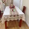 Fabricante de Venda Quente Transfronteiriça Atacado Tecido de Renda para Toalha de Mesa de Alta Qualidade Toalha de Mesa Europeia Pano para Mesa de Centro Balcão de TV Luxo Leve