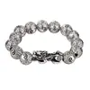 Pulsera de la suerte pixiu chismes para hombres y mujeres rosario imitación plata tailandesa chapado vintage 999 cuerda de pulsera 108 al por mayor