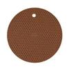 Posavasos aislante de silicona de tamaño pequeño, diámetro de 14,5 cm, antideslizante, resistente al calor