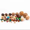 Esferas de Madera Maciza con Agujeros, Esferas de Madera de Nogal Negro, Esferas Coloridas de Nogal Negro, Esferas de Madera de Loto, Esferas de Madera de Haya, Cuentas de Madera