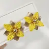 Accesorios Yongge: Aretes de Flor de Paja Estilo Vacaciones en la Playa, Aretes de Rafia Frescos y Atractivos para Sesiones de Fotos