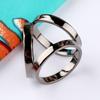 Accesorios de Lazo Hebilla de Toalla de Seda de Tres Anillos Todo Combinable Esquina Dobladillo de Camiseta Nudo Fijo Metal Seda Lisa