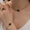 Conjunto de Joias de Moda Europeu e Americano Transfronteiriço Best-Seller na Amazon Personalidade Metal Geométrico Criativo Simples Conjunto de Joias Conjunto de Joias