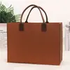 Bolsa de fieltro a juego Bolso de mano Engrosada Gran capacidad Bolso de mano de fieltro Bolsa de regalo para banquetes de negocios Souvenir