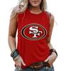 Ropa de Mujer Europea y Americana Transfronteriza Nueva Estación Independiente Wish Camiseta sin Mangas de Cuello Redondo con Estampado de Calavera y Águila Top para Mujer