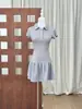 2025ss Primavera Nuevo Dulce y Picante Estilo Campus Americano POLO Costuras Espaciales Falda de Tenis Vestido Mujer