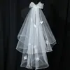 Véu de Casamento Simples Certificado de Registro Véu Pequeno Adorno de Cabeça Presilha de Cabelo Super Fada Foto de Viagem Noiva Laço Acessório de Cabelo