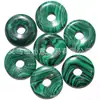 Colgante Hebilla Huaigu Ping An de 30 mm Gema Natural Cristal Ágata Multicolor Accesorios Colgantes para Joyería Ropa DIY