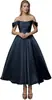 Vestido de Cetim Ombro a Ombro para Comércio Exterior e Vendas Transfronteiriças, Adequado para Noivado, Casamento, Festa de Noiva, Banquete e Vestido de Noite