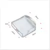 Tubo plano de plástico manga de inserção transparente manga para chapinha de cabelo manga macia de borracha prateleira de manga em forma de I de plástico manga protetora capa de móvel