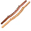 Palo de Masaje de Madera de Haya Carbonizada con 10 Bolas, un Palo Universal para Masaje y Gua Sha para Salones de Belleza y Uso en Casa
