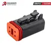 Dt06-4S-E004 Conector Automotriz 4 Agujeros Conector Impermeable Arnés de Cables Macho y Hembra Enchufe Negro