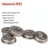 Ponto de fábrica profundo sulco rolamento de flange de esferas MF83 aberto MF83ZZ rolamento MF63ZZ multi tamanho rolamento de brinquedo