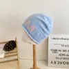Gorro de Lana Coreano para Mujer, Otoño e Invierno, Gorro con Letras Ins para la Cabeza, Gorro Holgado de Calle con Personalidad Estilo Coreano