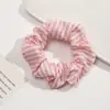 Scrunchie Floral de Bolinhas Azuis Estilo Francês Prendedor de Cabelo para Mulheres, Acessório de Cabelo de Tecido Fofo e Versátil