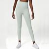 Pantalones de Yoga de Cintura Alta Naked Transfronterizos para Mujer Anti-hem Pantalones Deportivos Ajustados Talla Grande Elásticos Fitness Pantalones hasta el Tobillo