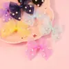 Accesorios para Tocados de Malla con Perlas Coreanas y Lazo Pequeño Paquete de Materiales DIY Semicabados Ropa Zapatos Calcetines Sombrero Accesorios