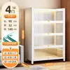 Estante de Livros com Porta de Vidro de Aço para Casa à Prova de Poeira Estante para Livros Infantis Gabinete de Exibição de Figuras de Espaço com Luz Gabinete Ita Gabinete de Lata