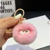Llavero Colgante de Bola Pequeña de Piel de Conejo Ins Tendencia Peluche Bola Pequeña Decoración de Mochila Regalo Estilo Ins