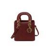 Bolso de mano para mujer, bolso cruzado, nuevo modelo de lujo ligero de alta gama transfronterizo, versátil rojo estilo chino bordado pesado Bolso Lady Dior