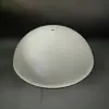 Base de Lustre de Cristal Moderno com Cúpula de Vidro Branco Leitoso, Estilo Europeu Redondo Fosco Acessórios de Peças de Reposição para Luminárias