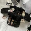 Bolsa de Almacenamiento Esencial para Viajes, Bolsa de Aseo Simple Multifuncional de Gran Capacidad, Bolsa de Almacenamiento para Viajes, Bolsa de Cosméticos para Mujeres