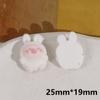 Desenho animado reunindo arco amor rosa Dudu bonito porco resina hairpin patch DIY jóias acessórios femininos