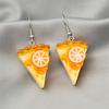 Estilo INS DIY Personalidade Simulação Mini Bolo de Gato Frutas Brincos Estilo Moda Estudante Brincos Divertidos para Meninas