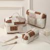 Bolsa de Maquiagem Estilo Coreano Simples e Fashion, Grande Capacidade, Portátil, para Viagem de Negócios, Necessaire de Viagem, Bolsa de Armazenamento de Cosméticos para Meninas