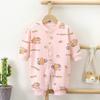 Mamelucos de Manga Larga para Bebé de Otoño e Invierno para Hombres y Mujeres, Monos con Abertura Inferior para Bebés y Niños Pequeños para Todas las Estaciones