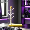 Bonito Estante de Almacenamiento Oso Fresa Base Soporte para Controladores de Juego Pantalla Switch/Xbox Adorno Creativo de Escritorio