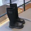 Botas de punto para niña otoño e invierno nuevas transpirables botas largas para niños botas de media caña para niños medianos y grandes moda niña botas altas
