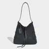 Bolso Cubo Estilo Resort Casual Sensación Estéreo 2025 Nuevo Empalmado Gran Capacidad Bolso de Hombro Bolso Tote Bolso de Playa