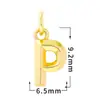 Accesorios de Joyería con Circonita Micro-Pavimentada, 26 Letras Brillantes, Baño de Oro Real de 18 Quilates, Collar, Accesorios de Colgante Pequeño