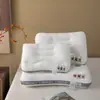 Almohada Cómoda de Punto con Dibujo de Oso para Padres e Hijos, Relleno de Almohada, Soporte Cervical Moldeado, Ropa de Cama para el Hogar, Lavable a Máquina, Venta al por Mayor