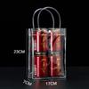 Bolsa de Mano Transparente de PVC Souvenir de Plástico de Alta Gama Embalaje para Regalo de Dulces de Boda Bolso de Mano Logo Personalizado