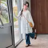Conjunto de Primavera y Otoño para Niñas 2026 Nuevo Vestido Camisa Largo Estilo Coreano Dulce para Niñas Mayores Combinado con Jeans