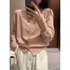 Cárdigan de punto fino de lana suave y amigable con la piel, formato grande para mujer, estilo coreano, abrigo exterior suelto, negro