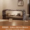 Banqueta estrecha para zapatos con zapatero integrado para recibidor, adecuada para sentarse y guardar zapatos, taburete pequeño con acolchado suave para uso doméstico